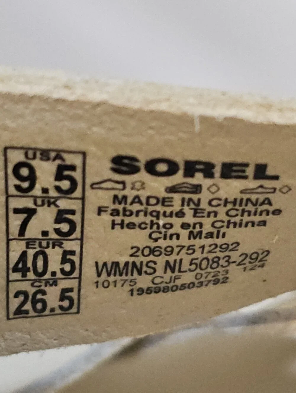 Sorel Size 9.5 Dayspring Platform Sandal Honey  Slingback